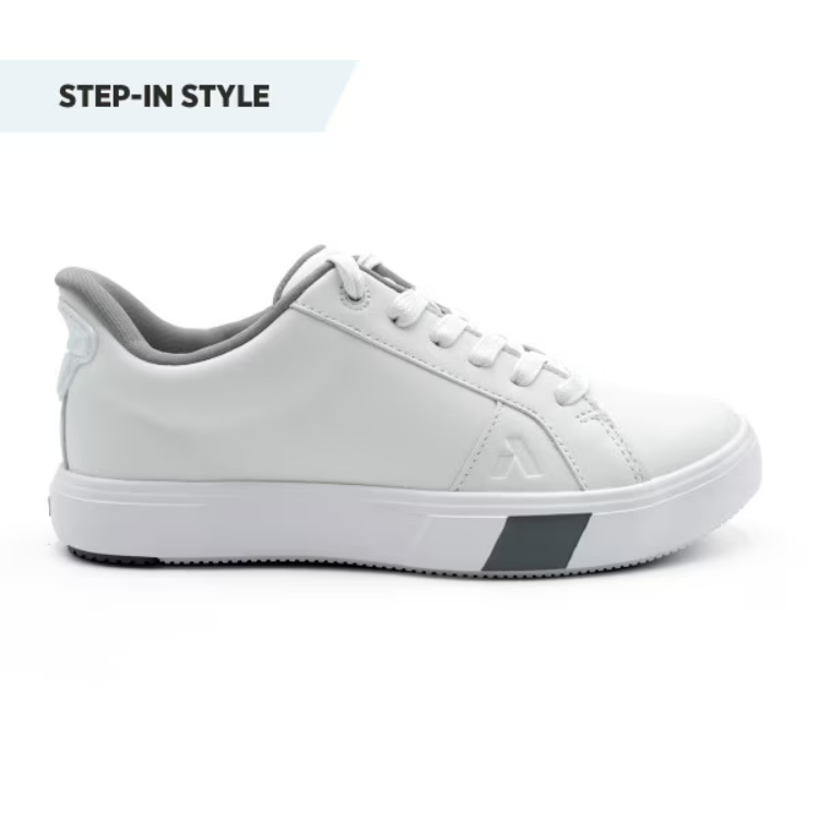 Women's Casual Sneaker – Lace-Up Leather Comfort Shoe
